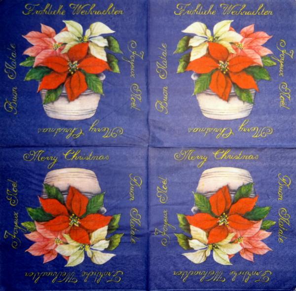 095 Christmas Flowers - 3-ply (95)